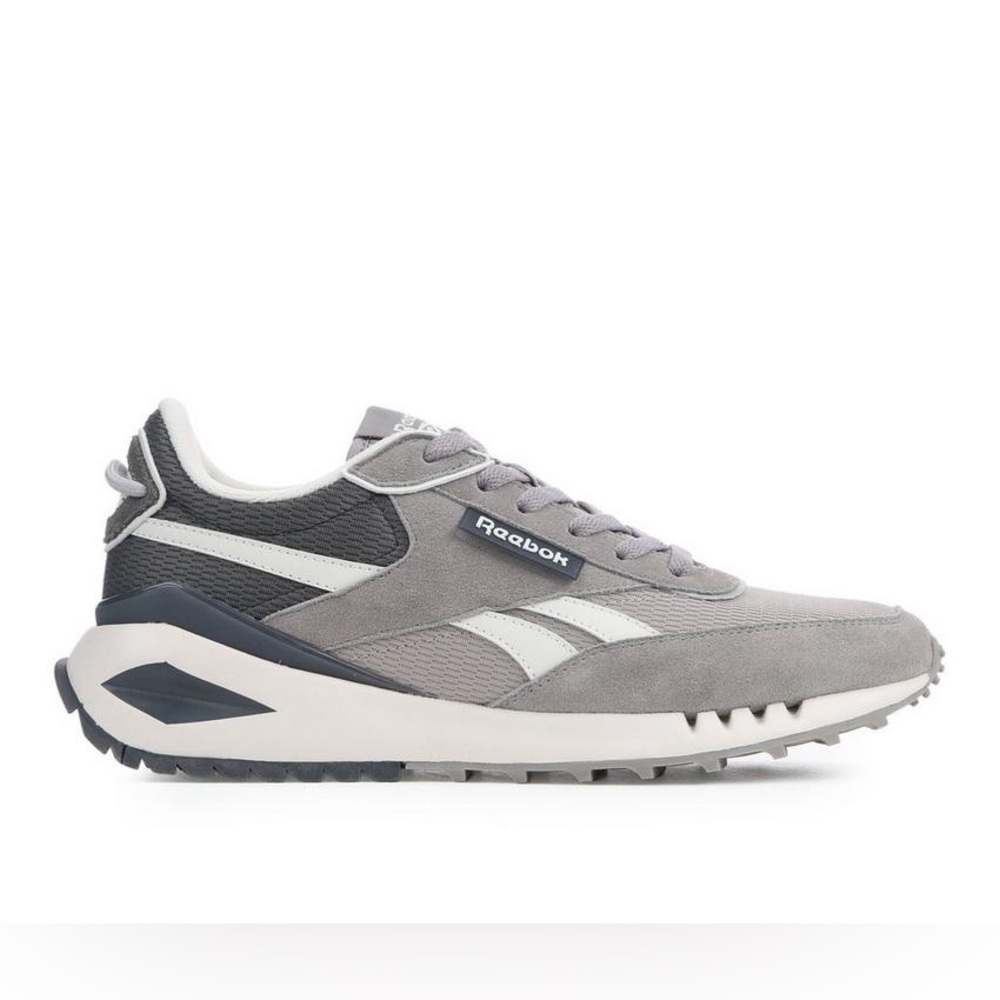Reebok Men’s Forte Racer Sneakers Size 9.5 Gray Lace Up Mesh Upper Flex Padded